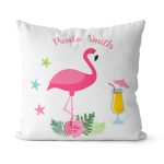 Tropical Flamingo Pillow