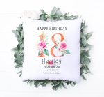 Floral Number Throw Pillow - Image 2