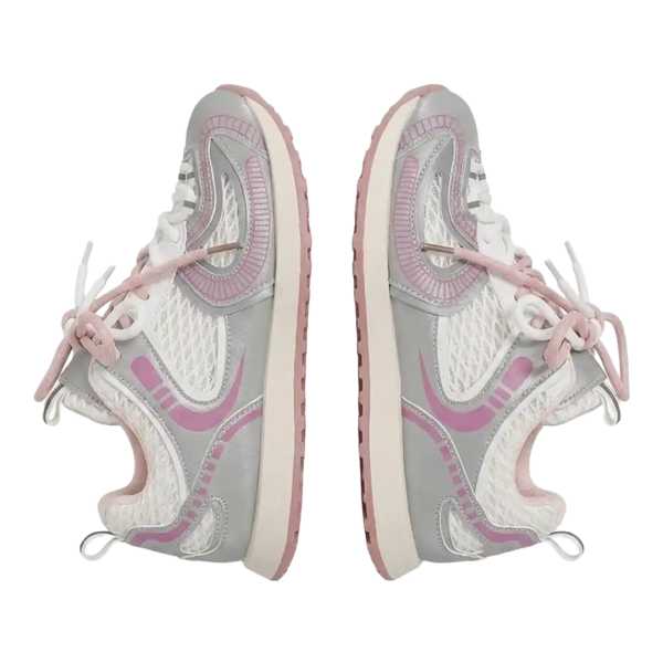 Trendy Mesh Low-Top Sneakers Casual Everyday Shoes - Image 3