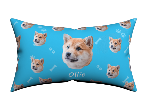 Custom Dog Face Lumbar Pillow Cover 12*20 - Image 2