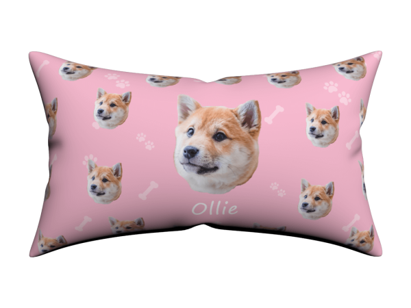 Custom Dog Face Lumbar Pillow Cover 12*20 - Image 3
