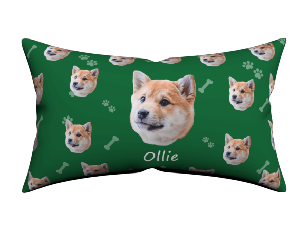 Custom Dog Face Lumbar Pillow Cover 12*20 - Image 4