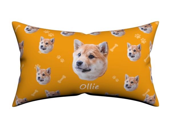 Custom Dog Face Lumbar Pillow Cover 12*20 - Image 5