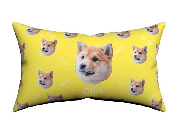 Custom Dog Face Lumbar Pillow Cover 12*20 - Image 6