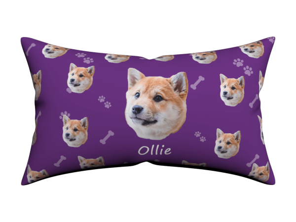 Custom Dog Face Lumbar Pillow Cover 12*20 - Image 8