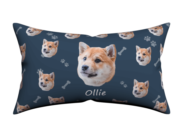 Custom Dog Face Lumbar Pillow Cover 12*20 - Image 9