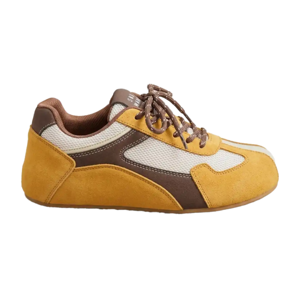 Breathable Lace-Up Walking Shoes Flat Platform Sneakers - Image 2