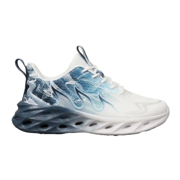Flexible Lace-Up Outdoor Walking Sneakers Gym Trainers - Image 2
