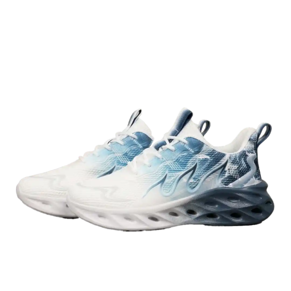 Flexible Lace-Up Outdoor Walking Sneakers Gym Trainers - Image 3