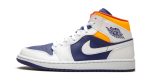 Air Jordan 1 Mid "Royal Blue / Laser Orange" - Image 3