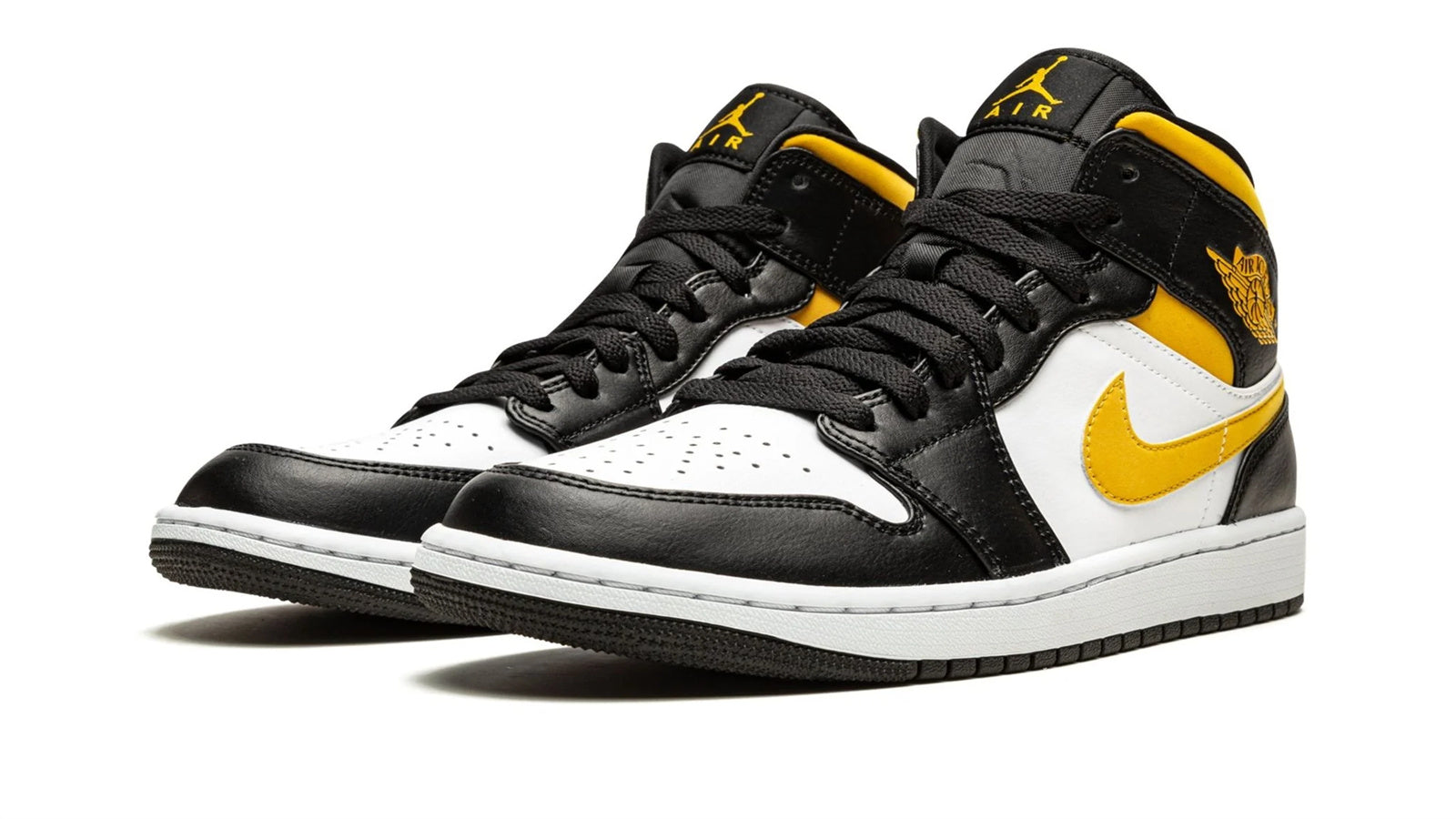 1_29_e4333bbb-0bf9-4555-bc01-15b296856ec5-1.jpg Air Jordan 1 Mid "White / Pollen / Black" - Image 1