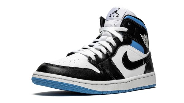 AIR JORDAN 1 MID WMNS "Black / White / University Blue" - Image 2