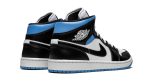 AIR JORDAN 1 MID WMNS "Black / White / University Blue" - Image 4