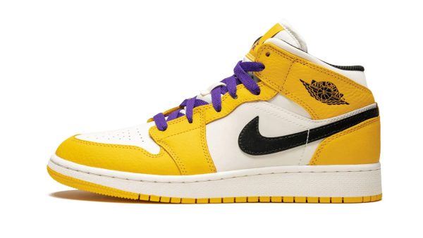 Air Jordan 1 Mid SE "Lakers" - Image 3