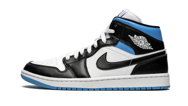 AIR JORDAN 1 MID WMNS "Black / White / University Blue" - Image 3