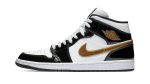 Air Jordan 1 Mid SE "Black Gold Patent Leather" - Image 2