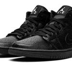 AIR JORDAN 1 MID WMNS "Black Snakeskin"
