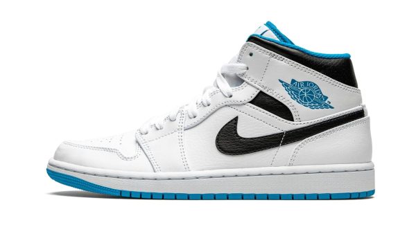 Air Jordan 1 Mid "White / Laser Blue" - Image 2