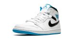 Air Jordan 1 Mid "White / Laser Blue" - Image 3