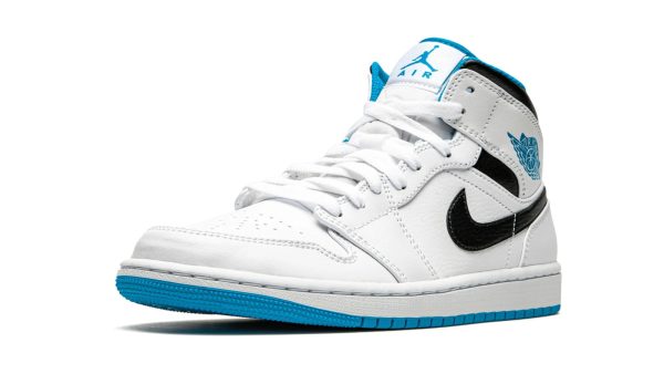 Air Jordan 1 Mid "White / Laser Blue" - Image 3