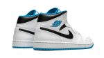 Air Jordan 1 Mid "White / Laser Blue" - Image 4