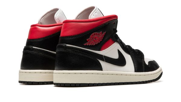 AIR JORDAN 1 MID WMNS "Black / Gym Red / Sail" - Image 4