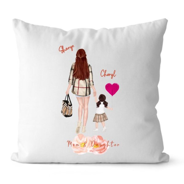 Mom & Daughter Pillow - Mother's Day Gift The Love Between a Mother and Daughter Is Forever Personalized Pillow - Image 3