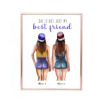 Best Friends Poster - She is Not Just My Best Friends Personalized Poster For BFF, Besties Personalized Gifts
