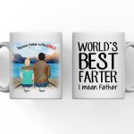 Fathers Day Mug - Personalized Son & Daughter & Dad Coffee Mugs Best  Father's Day Gifts