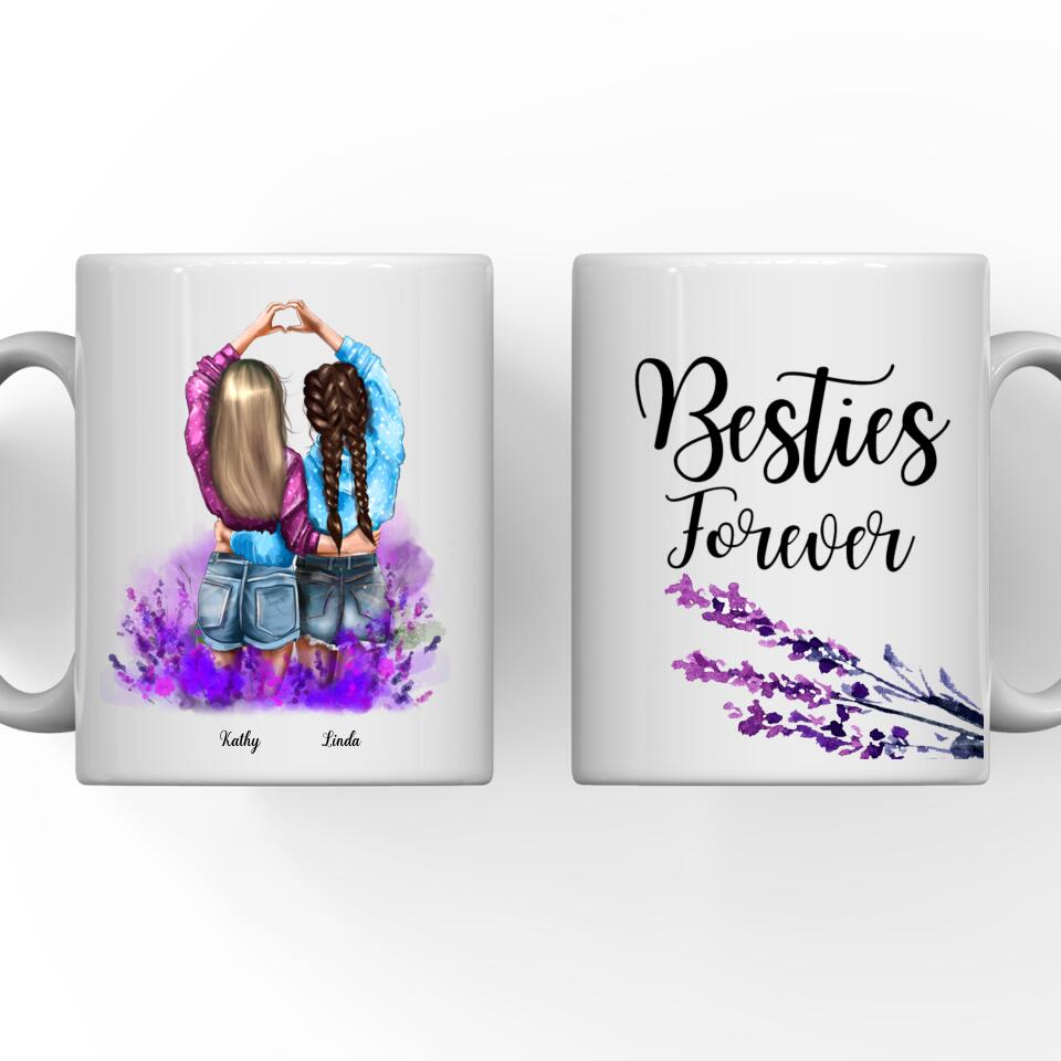 62bf8b38e751f 2 Sisters- Best Friends Forever Mug - Image 1