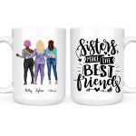 2 & 3 Best Friends Mug - Sisters Make the Best Friends Custom Design Mugs - Image 3