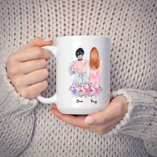 Bridesmaid Mug - Will You Be My Maid of Honor Best Friend Bridesmaid Gift Personalized mug - Image 3