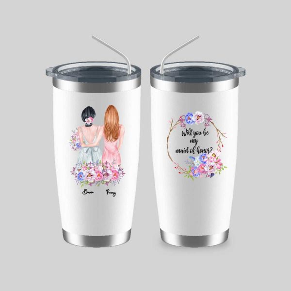 Bridesmaid Mug - Will You Be My Maid of Honor Best Friend Bridesmaid Gift Personalized mug - Image 7