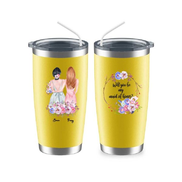Bridesmaid Mug - Will You Be My Maid of Honor Best Friend Bridesmaid Gift Personalized mug - Image 10