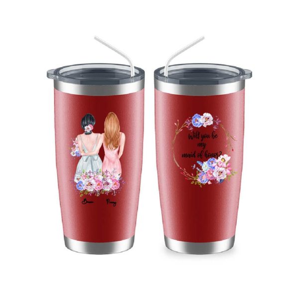 Bridesmaid Mug - Will You Be My Maid of Honor Best Friend Bridesmaid Gift Personalized mug - Image 9