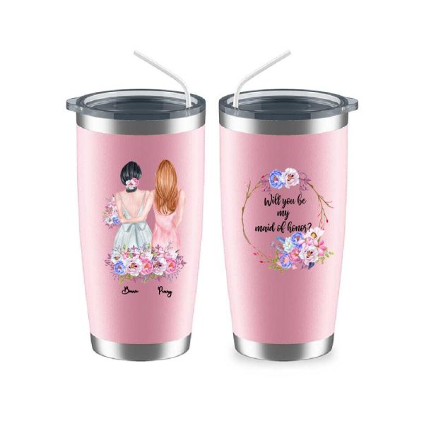Bridesmaid Mug - Will You Be My Maid of Honor Best Friend Bridesmaid Gift Personalized mug - Image 13