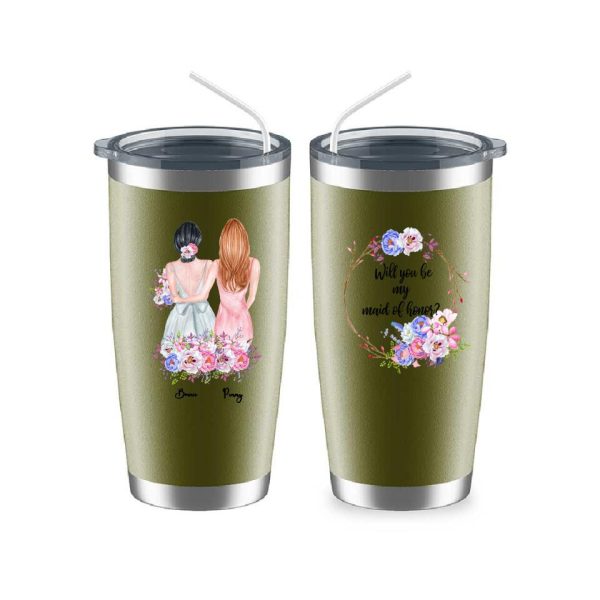 Bridesmaid Mug - Will You Be My Maid of Honor Best Friend Bridesmaid Gift Personalized mug - Image 14