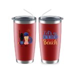 American Sisters Mug - Let's Go to The Beach Funny Friendship Mugs Personalized Gifts With Name - Image 9
