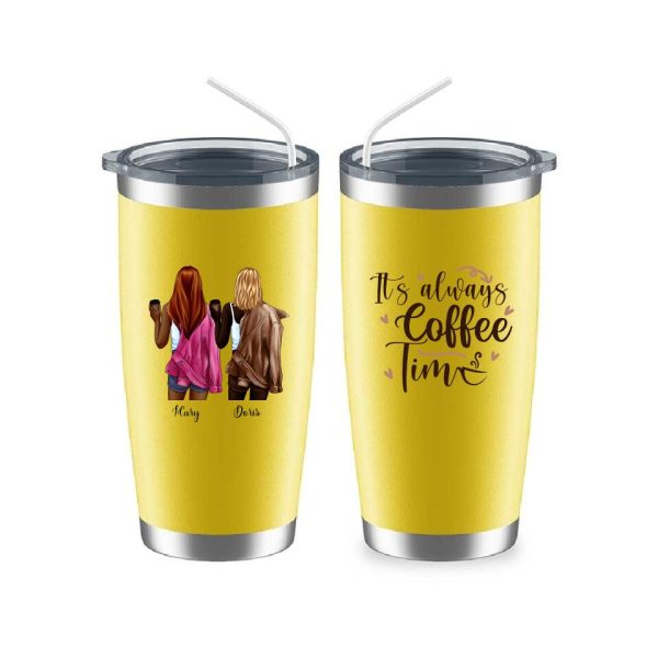Bestie Coffee Mug - It's Always Coffee Time Funny Sister Coffee Mugs - Image 10