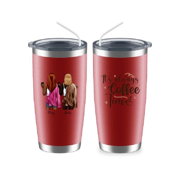 Bestie Coffee Mug - It's Always Coffee Time Funny Sister Coffee Mugs - Image 9