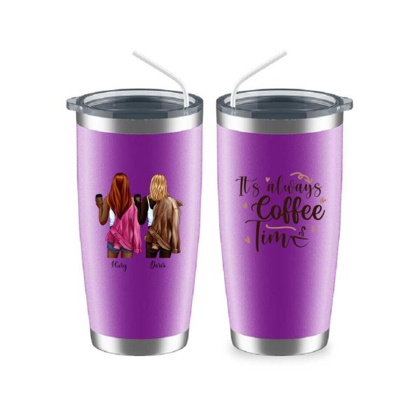 Bestie Coffee Mug - It's Always Coffee Time Funny Sister Coffee Mugs - Image 12