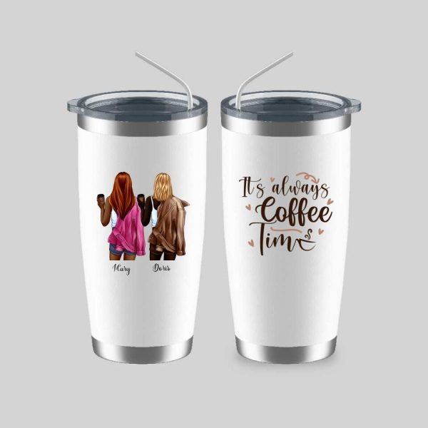 Bestie Coffee Mug - It's Always Coffee Time Funny Sister Coffee Mugs - Image 7