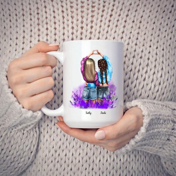 2 Sisters-  Best Friends Forever Mug - Image 3