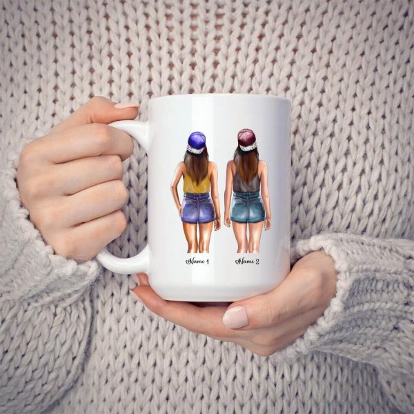 2 Sisters Mug - I Would Fight a Bear For You Sister Mug - Image 3
