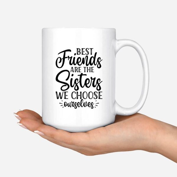 Fashion Girl Sisters Mug - Best Friends Are the Sister Personalised BFF Mugs - Image 4