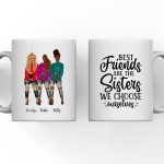 Fashion Girl Sisters Mug - Best Friends Are the Sister Personalised BFF Mugs