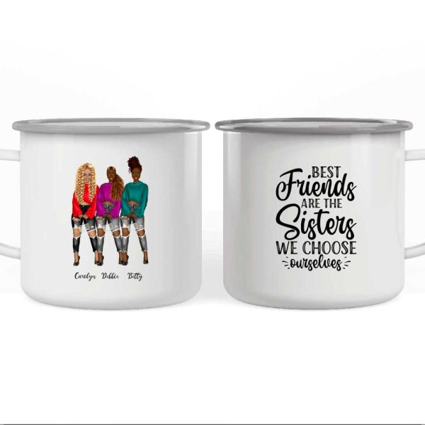 Fashion Girl Sisters Mug - Best Friends Are the Sister Personalised BFF Mugs - Image 5