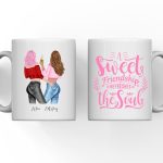 Besties Friendship Mugs - A Sweet Friendship Refreshes The Soul Custom Mugs For Best Friends - Image 2