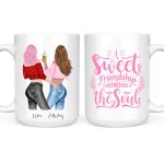 Besties Friendship Mugs - A Sweet Friendship Refreshes The Soul Custom Mugs For Best Friends - Image 3