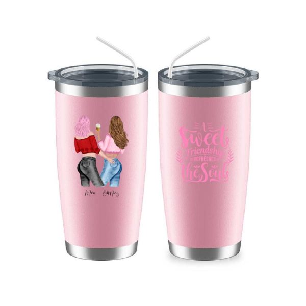 Besties Friendship Mugs - A Sweet Friendship Refreshes The Soul Custom Mugs For Best Friends - Image 14